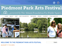 Tablet Screenshot of piedmontparkartsfestival.com